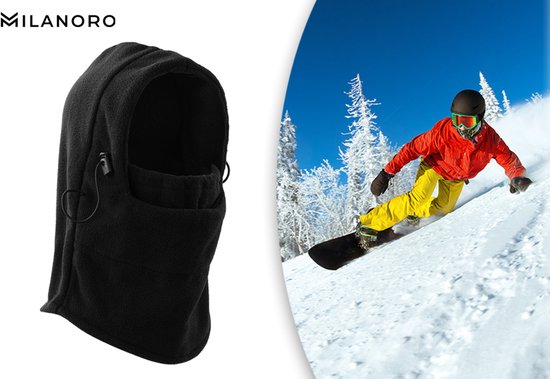 Cagoule - masque de ski/snowboard - cache-cou unisexe noir