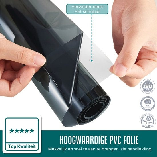 Homewell Film pour vitres d'auto HR++ 75x300 - Film teinté | Film auto antisolaire - Assombrissant 20