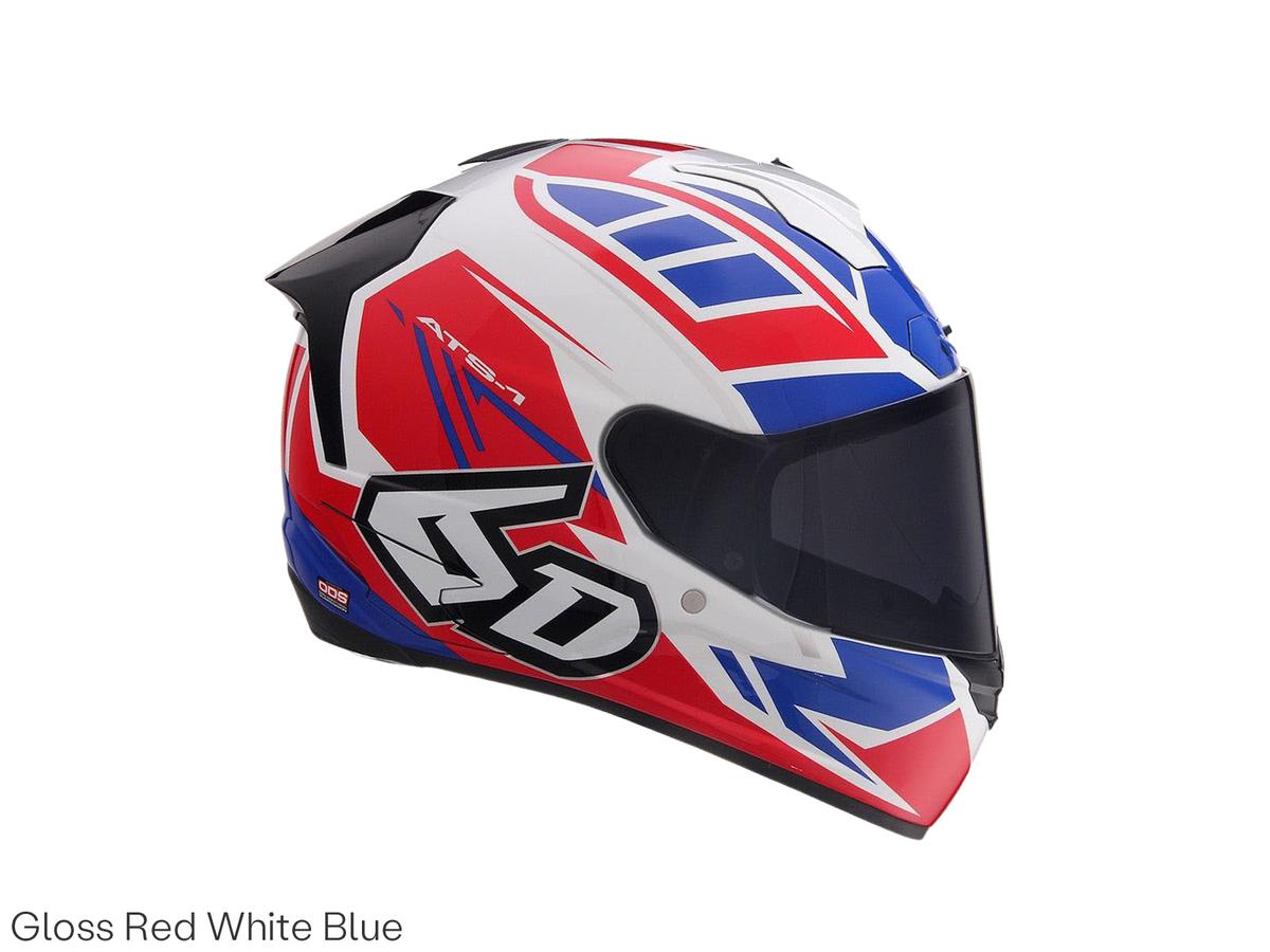 Casque de moto 6D ATS-1R Rogue - Rouge gris mat - taille S