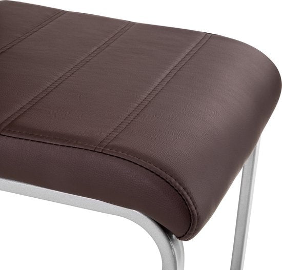 tectake® - set de 2 chaises de salle à manger Bettina brown - 402552