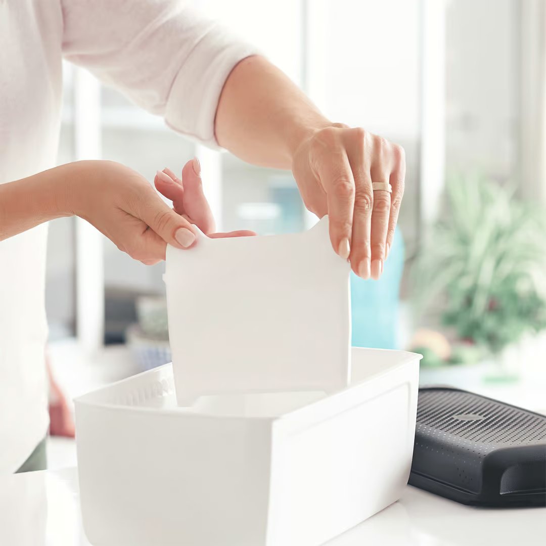 Boîte à pain Tupperware BreadSmart - Avec séparateur pratique - 100 % sans BPA - Préserve la fraîcheur du pain plus longtemps