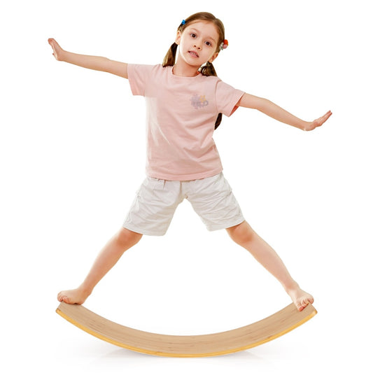 Coast Wooden Balance Board Bamboo Board 90 x 30 x 16.5 cm Nature