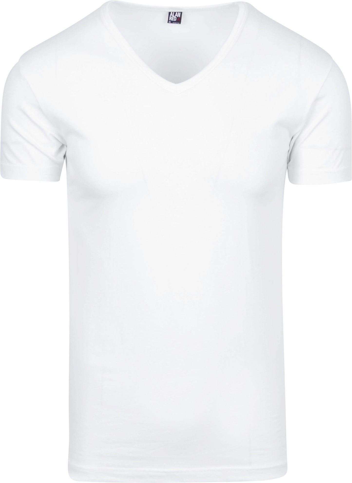 Alan Red Oklahoma T-shirt Stretch - Col en V - Blanc - Taille XXL - 93% coton -.