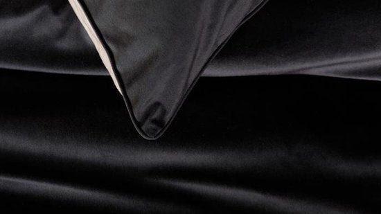 Beddinghouse Dutch Design Astro housse de couette - Plain - Lits-Jumeaux - 240x200/220 - Black