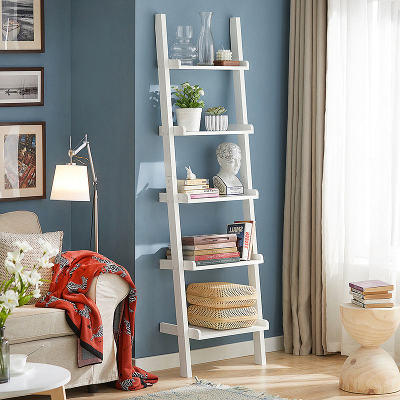 SoBuy FRG17-W Bibliothèque - 5 étagères - Blanc - 189 x 56 x 32,5