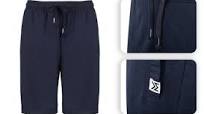 Milanoro pantalon de jogging court Noir hommes Taille XXL