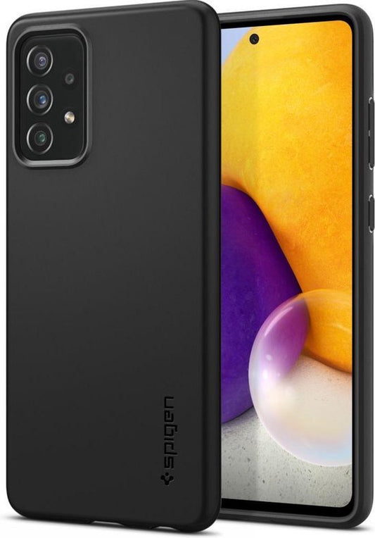 Spigen - Convient à l'étui Samsung Galaxy A72 Case - Back Case Thin Fit Black