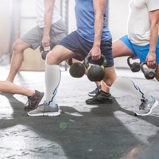 Sport+ Compression Socks 3 Pair Running Socks - Size 41-46 L/XL - Support Socks Women and Men - Hiking Socks - Sports Socks - Nordic Walking Socks