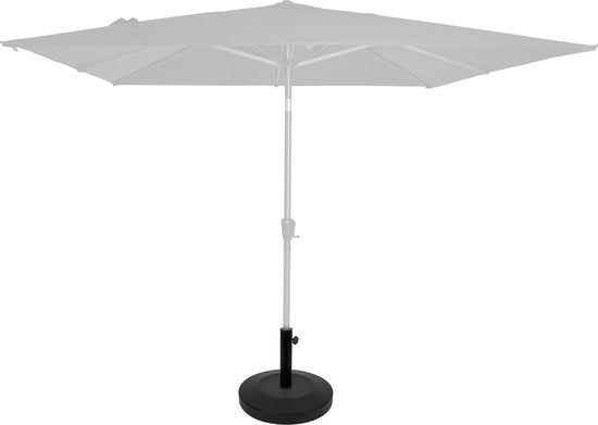 VONROC Base de parasol ronde - 25kg - Béton et acier peint par poudrage - Convient aux mâts de diamètre 35/38/48mm - Pour parasol VONROC Rosolina, Recanati, Rapallo & Torbole