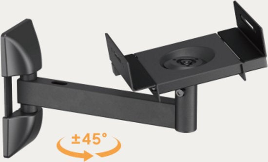 Support mural pour haut-parleurs universel - fixation murale de haut-parleurs - support mural pour haut-parleurs - fixation murale de haut-parleurs - orientable orientable inclinable - charge admissible de 25 kg - jeu de 2 pièces