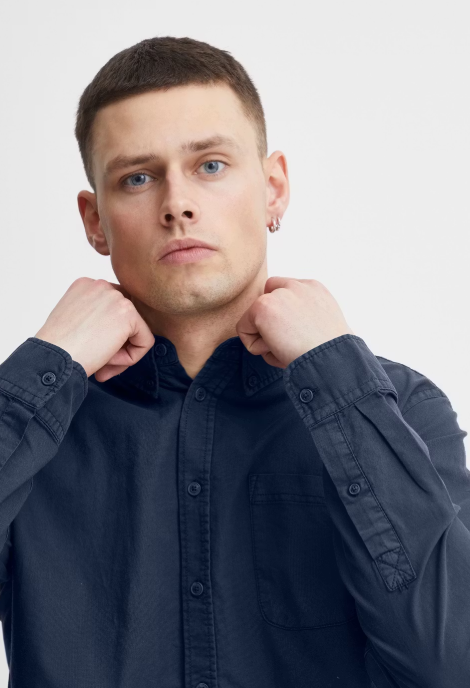 Blend Shirt Oxford Dress Blues - Taille M - Chemise homme décontractée et élégante