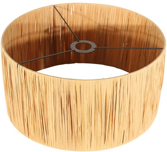 Abat-jour K1068CS de Steinhauer - Jonc de mer naturel, ⌀40 cm, design tendance pour l'intérieur, culot E27, idéal pour toutes les lampes et tous les intérieurs.
