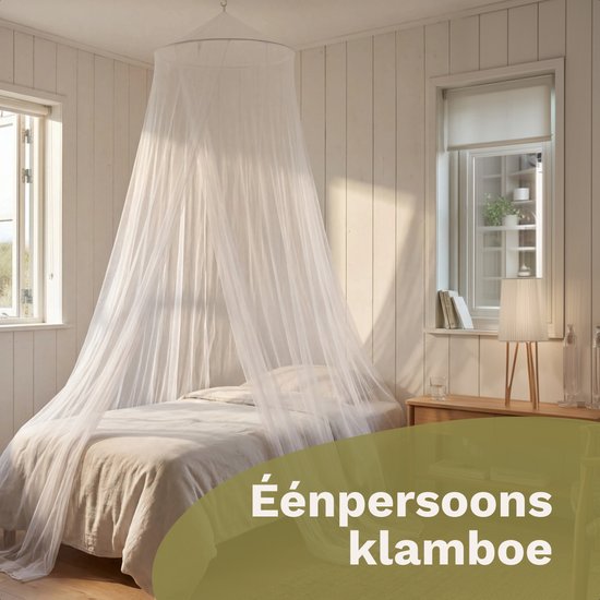 TRVLMORE Moustiquaire 1 personne - Moustiquaire - Moustiquaire avec cordon de suspension - Moustiquaire de voyage - Kit de suspension et housse de rangement inclus - Blanc