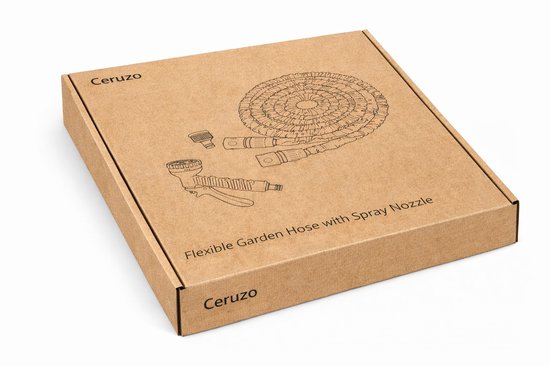Tuyau d'arrosage flexible Ceruzo 22,5 m – Gamme économique – Buse à 7 positions