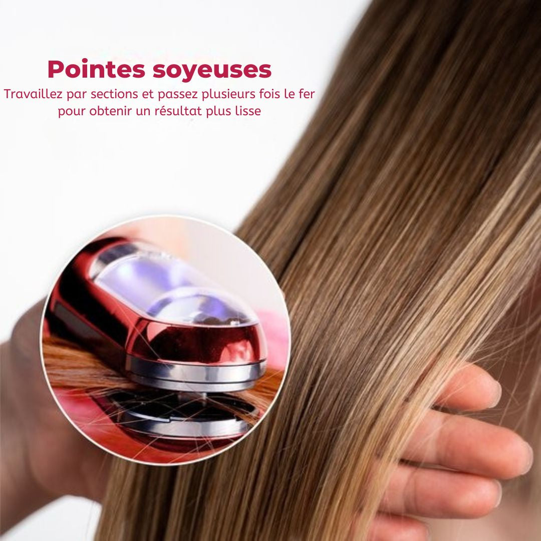 Tondeuse pour pointes fourchues - La Nou® - Incl. accessoires - Rouge