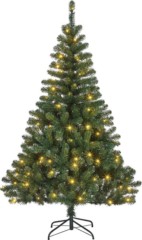 Black Box Trees Bedford Artificial Christmas Tree with LED Lights - H185 x Ø110 cm - Vert