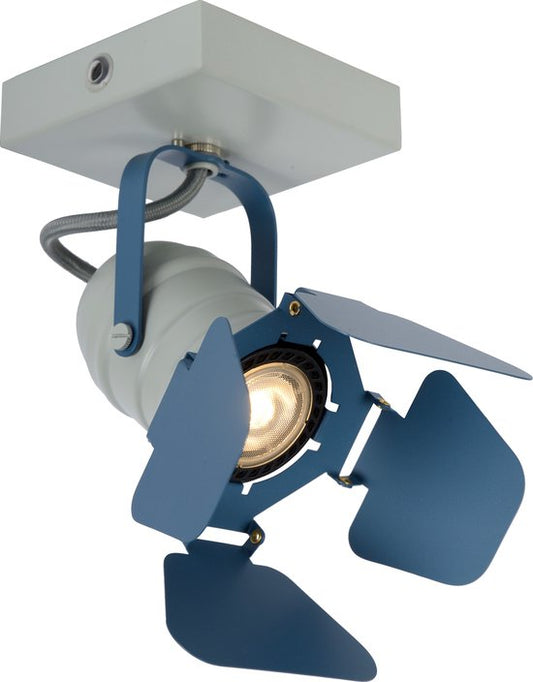 Lucide PICTO - Spot de plafond (lampe de plafond) pour chambre d'enfant - 1xGU10 - Bleu