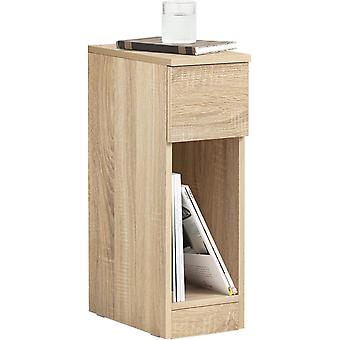 SoBuy - Table de chevet avec tiroir et compartiment de rangement - 20 x 35 x 60 cm - Max. 20KG - Couleur bois