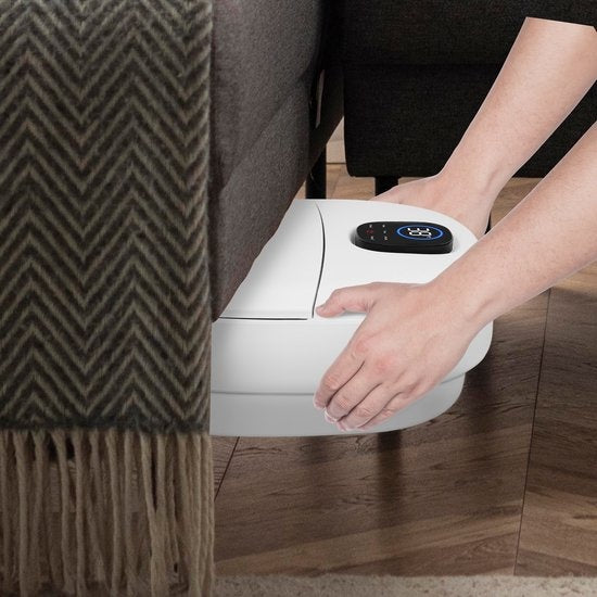 Balnéothérapie - Niceey - Bain de pieds - Masseur - Jusqu'à 48°C - Fonction bulle - Massage infrarouge - Télécommande incluse - 14L - Blanc