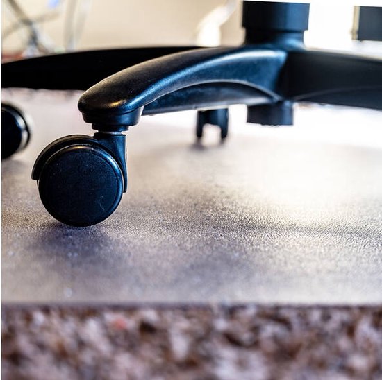 BRASQ Tapis de chaise de bureau CM200 - Transparent - 120x150 cm - PVC de haute qualité - Protection des sols durs