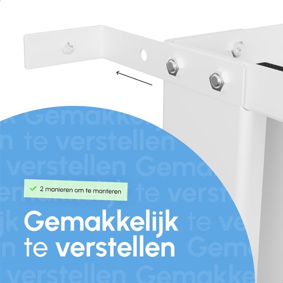 Bodo® Set d'ancrage mural blanc - Pour le dispositif de levage de lave-linge Bodo