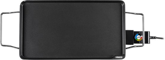 Plaque de cuisson Princess Table Chef Superior 102240 - Gourmet - Plaque de cuisson - Grill de table - 46 x 26 cm - 8 personnes - Thermostat réglable - 2500 W - Teppanyaki - Pour l'intérieur et l'extérieur - Cordon d'alimentation de 2 mètres