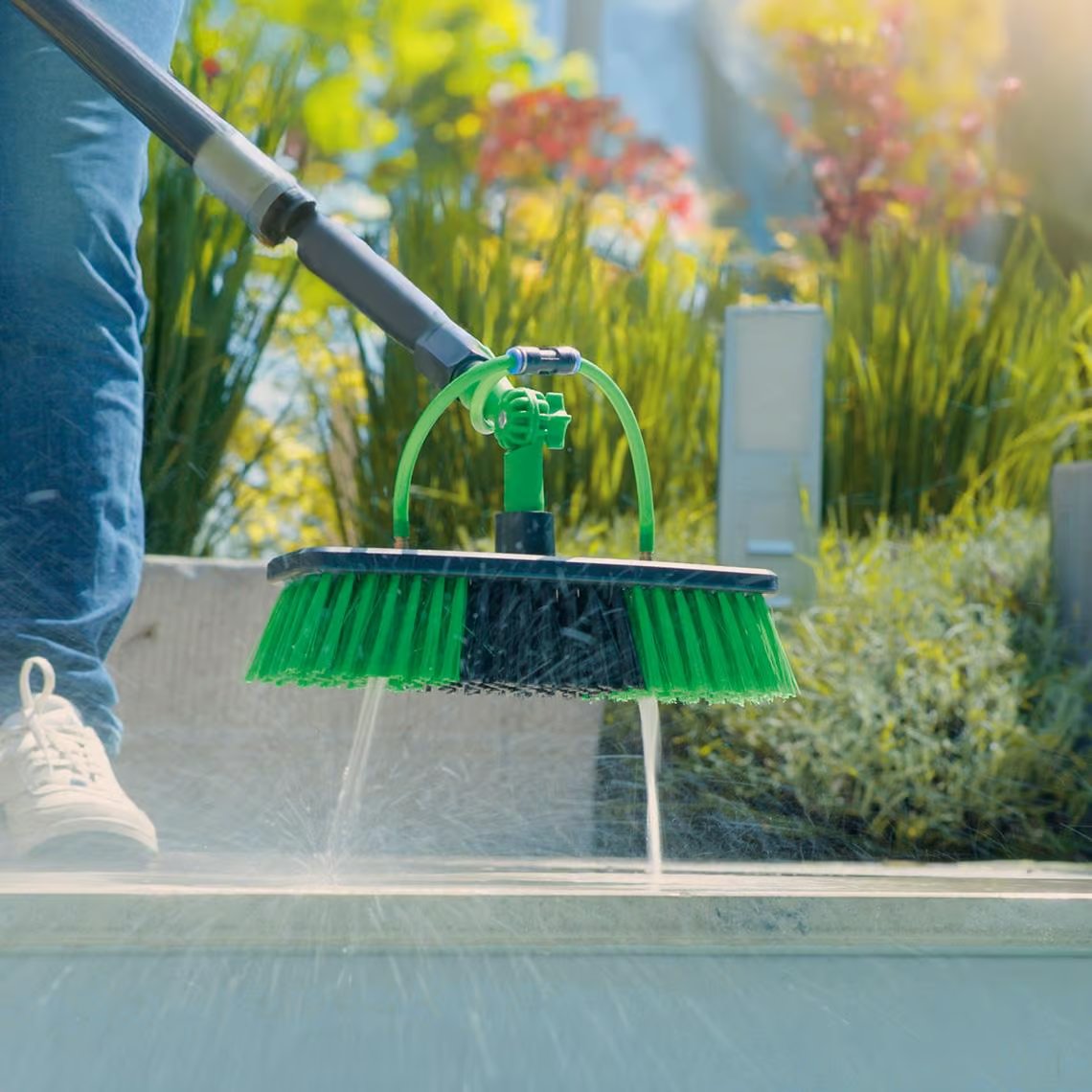 Balai à eau télescopique Hammersmith AquaClean Deluxe - Extensible et léger - Accessoires inclus - Conception innovante