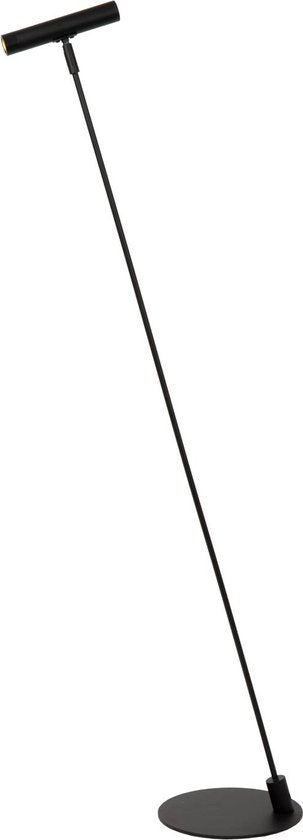 Lucide ALEC - Lampadaire - LED 3 StepDim - G9 - 1x3 W 2700 K - Anneaux interchangeables inclus - Noir