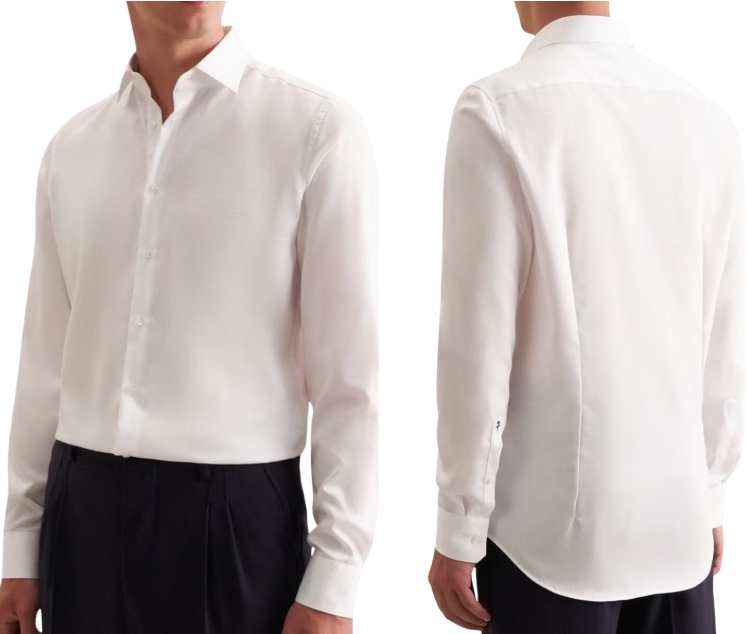Seidensticker New Kent Business Shirt - Regular Fit - White - Taille M - Longueur du dos env. 80 cm - Longueur des manches env. 64 cm