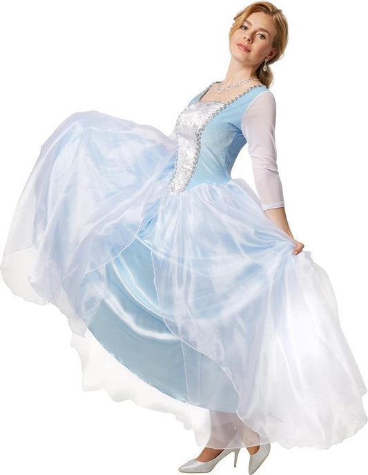 Dressforfun Robe de princesse ornée Cendrillon M - Robe fantaisie costume halloween robe de soirée costume carnaval robe de soirée carnaval - 301884