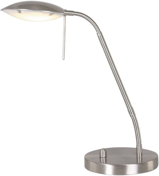 Lampe de table en acier Biron 1315ST - Inclinable et réglable - Design moderne - Mexlite - Cordon de 194 cm inclus - Hauteur : 25 à 46 cm