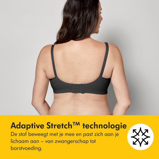 Soutien-gorge Medela Keep Cool Ultra - Soutien-gorge d'allaitement sans coutures - Soutien-gorge de grossesse avec 6 zones respirantes - Tissu Soft Touch – Confortable et offrant un bon maintien - Blanc - Taille M