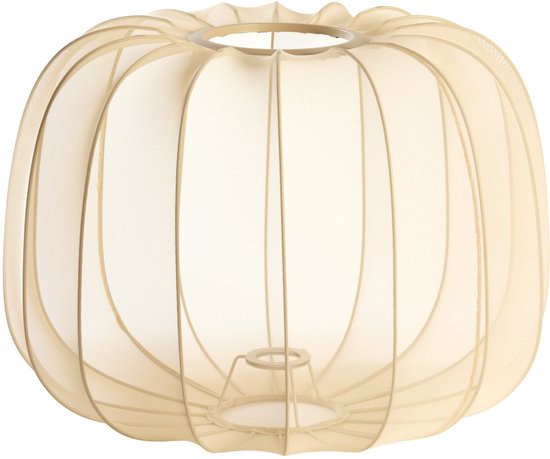 Light & Living - abat-jour - Plumeria - beige - tissu - Ø 50 cm - E27 - 2981627