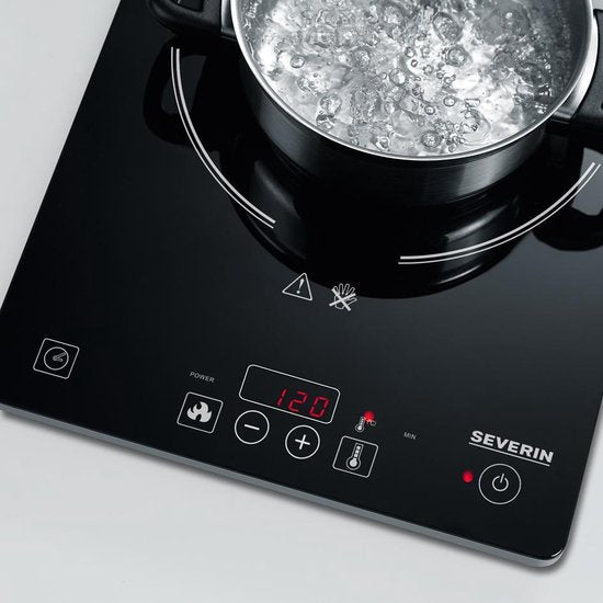 Severin KP 1071 - Plaque de cuisson à induction - 1 zone de cuisson - minuterie - sécurité enfants - 2 000 watts - prise standard