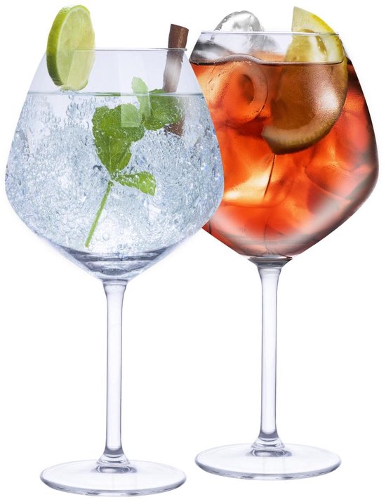 Verres à cocktail Alpina, lot de 4 - Verres pour gin tonic, Aperol Spritz et cocktails - Verre à gin tonic 73 cl - Set à cocktails - Verre