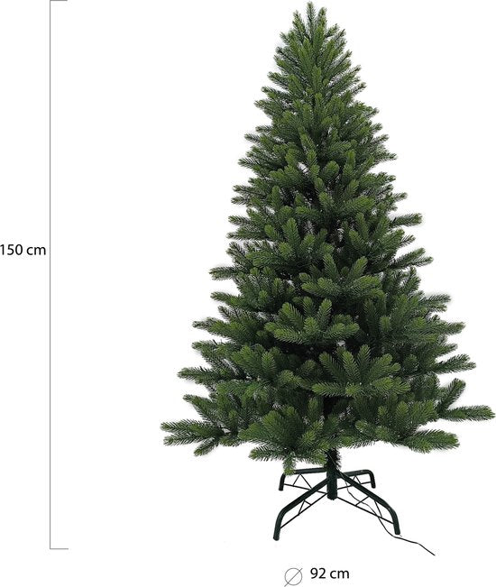 Wintervalley Trees - Sapin de Noël artificiel Lucas - 92 x 150 cm - Vert