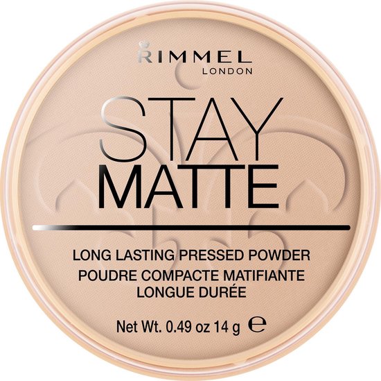 Poudre compacte Stay Matte de Rimmel London - Beige soyeux - Beige
