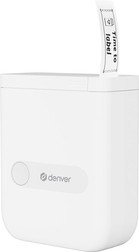 Imprimante d'étiquettes Denver - Bluetooth - Connexion à un smartphone - 15 x 40 mm - 4 rouleaux d'étiquettes inclus - MBP16