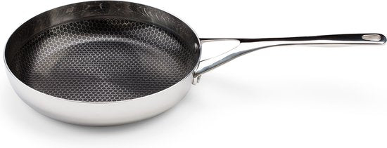 Crowd Cookware - Cocotte Blackbeard Ø28 cm - acier inoxydable - Résistant aux rayures et antiadhésif - Convient à toutes les sources de chaleur, y compris le four - Lavable au lave-vaisselle