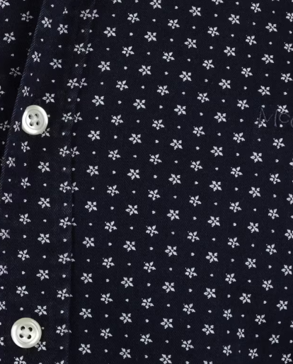 McGregor Chemise Indigo pour homme, bleu marine - Coupe classique - 100% Cotton - Taille L