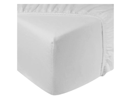 Drap-housse DoubleDry - Flanelle - 90 x 200 cm - Blanc