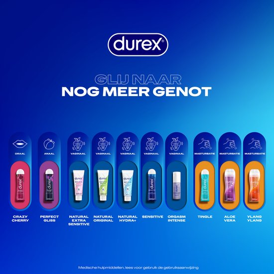 Lubrifiant Durex Natural - Extra Sensitive - 100 % naturel - 100 ml