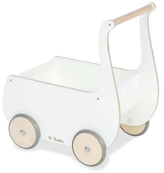 Chariot en bois Pinolino Mette Blanc - Chariot pour poupées