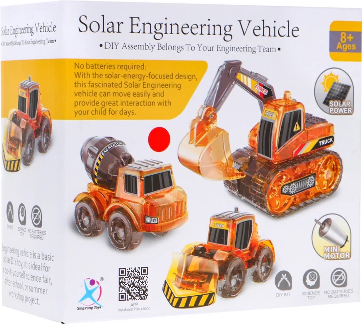 Construction Truck DIY - Solar Energy - Smart Educational Construction Kit for Kids | Science & Technology Toys