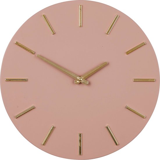 Mica Decorations Horloge murale Brixen - Ø36 cm - Rose