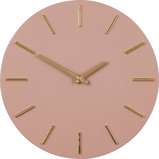 Mica Decorations Horloge murale Brixen - Ø36 cm - Rose