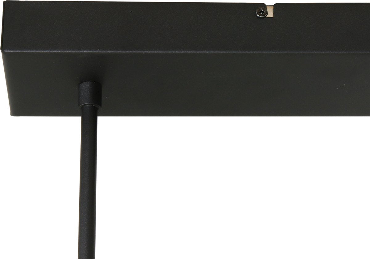 Lampe suspendue réglable Zelena - 2-lumières - Plastique/métal - 155 cm - Hauteur réglable jusqu'à 117 cm - Design moderne - Noir
