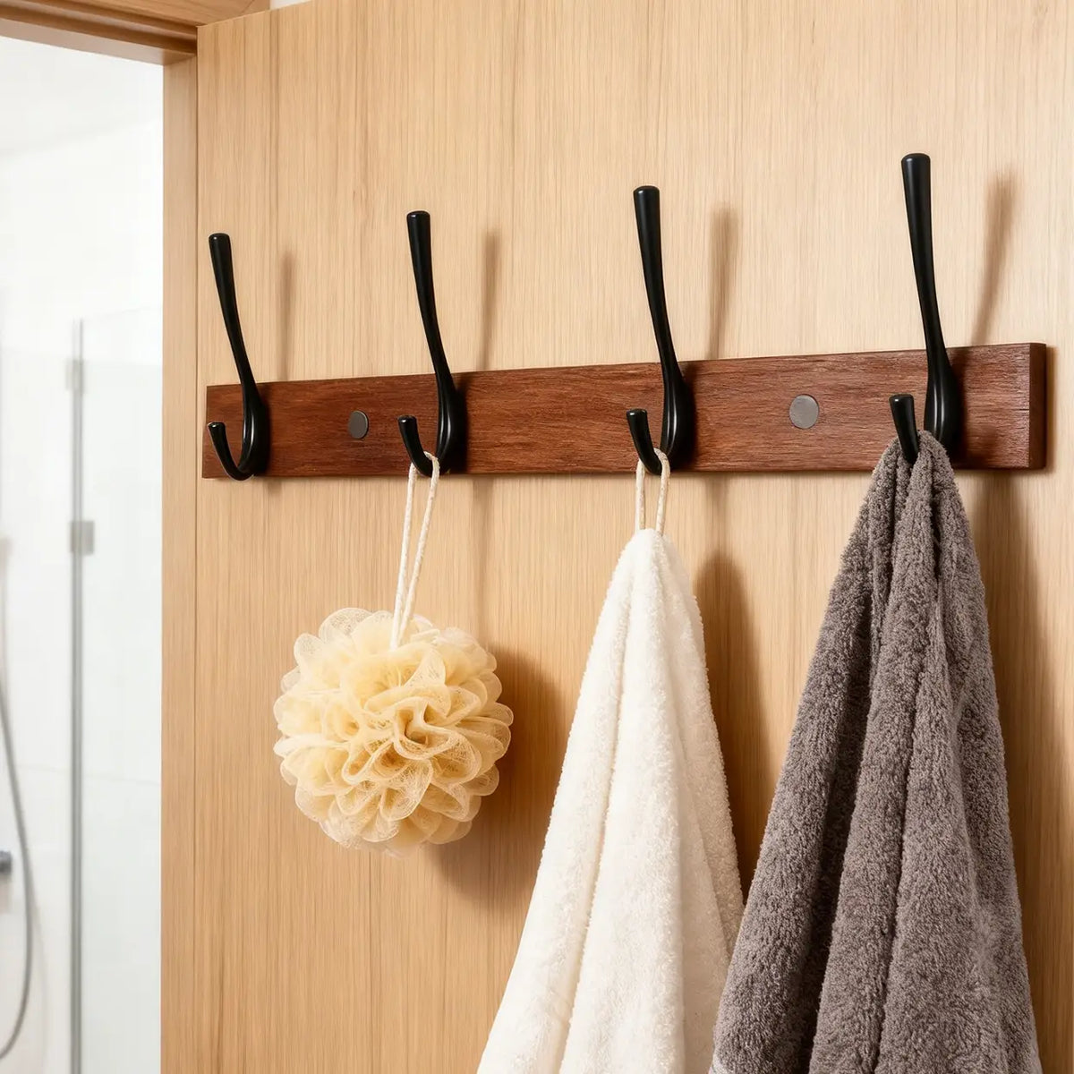 Ju7cer : étagère murale de rangement pour cuisine et salle de bains - 43 cm