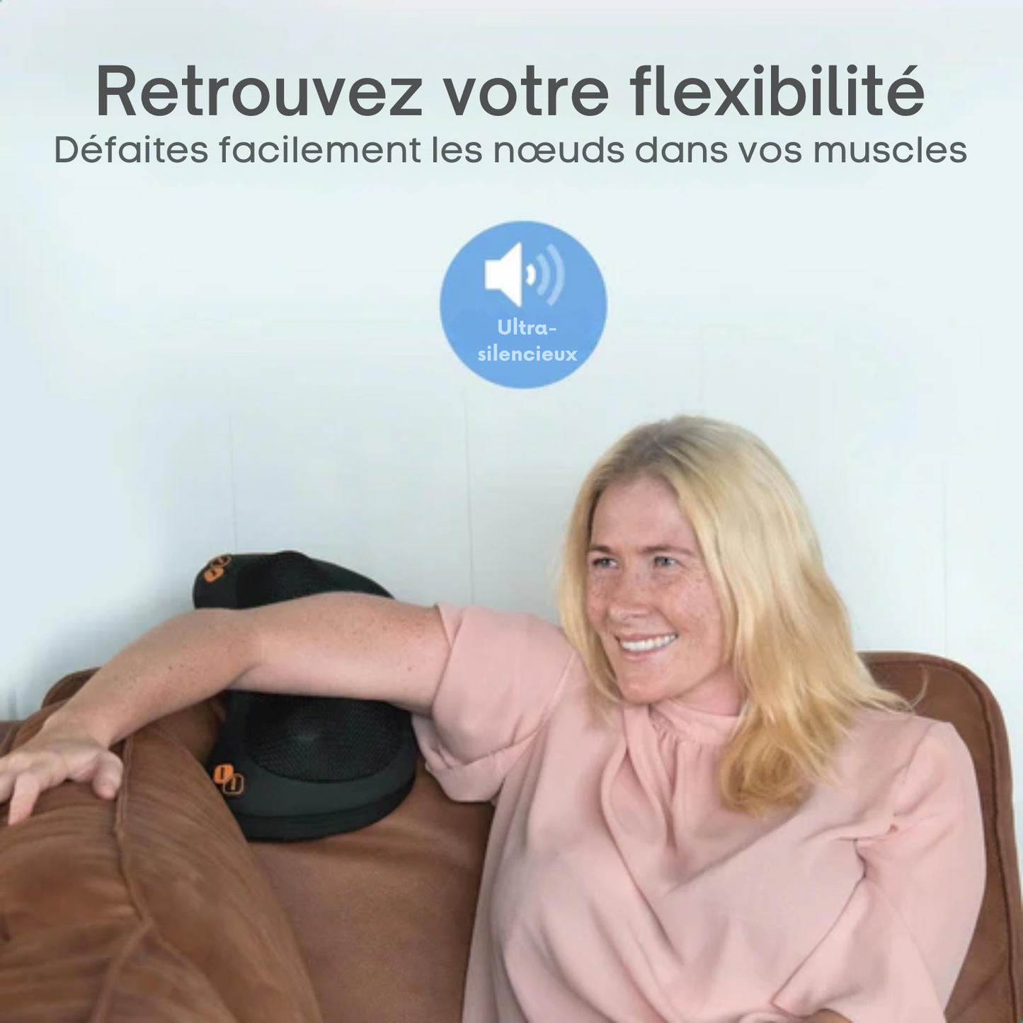 Coussin de massage Shiatsu - Lifeproducts - Rechargeable - Fonction chaleur - Noir