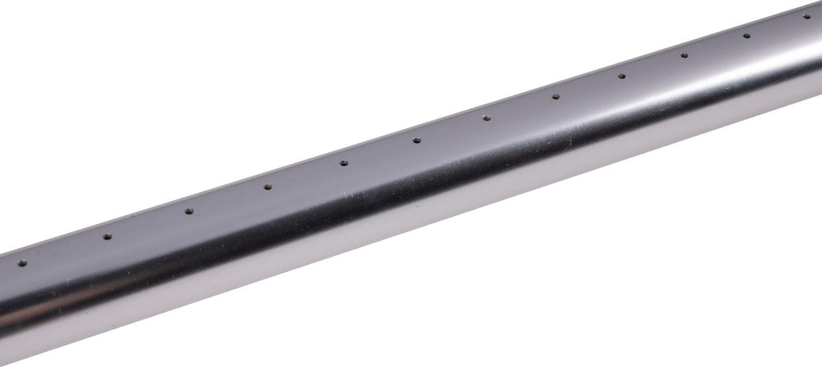 Tête d’arrosage - Kinzo - pour tuyau d’arrosage – Système d’irrigation – 66 x 9 x 3,5 cm – avec 27 trous d’irrigation – Connecteur 1/2 pour tuyau d’arrosage – Vert/Gris